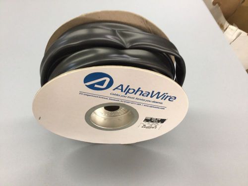 ALPHA WIRE PVC 105 7/8&#034;, BLACK, 50 FEET, #015123, NON-SHRINK, NEW