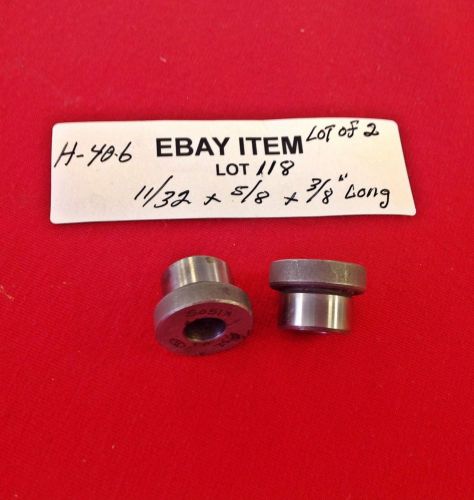 ACME H-40-6 Head Press Fit Shoulder Drill Bushings 11/32 x 5/8&#034; x 3/8&#034; Lot of 2