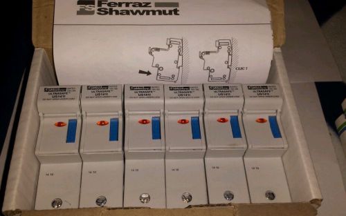 (6) NEW Ferraz Shawmut Fuse Holder US141I