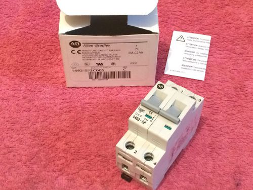 ***new*** allen bradley 1492-sp2c005  0.5 amp 2-pole miniature circuit breaker for sale