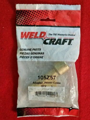 New Weldcraft 105Z57 Tig Welding Power Cable Adapter Solid Brass