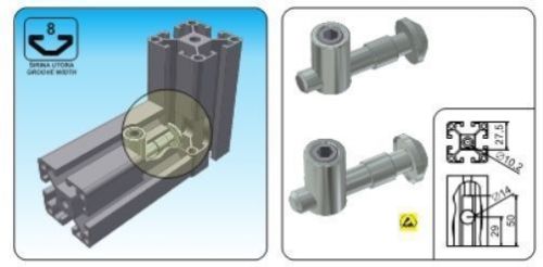 T slot gv-8-0 esd connector (2pcs) for sale