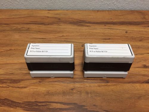 Set Of 2 Brother Stampcreator Pro Pre Inked Stampers # 4090 In Black