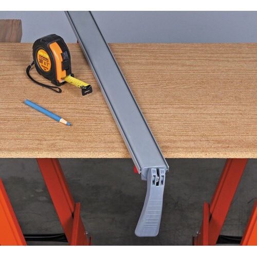 50&#034; Clamp &amp; Cut Edge Saw Guide Woodworking DIY Application Swivel Pad 66581