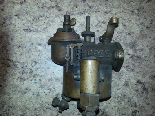 Antique engine boat motor brass breeze carburetor 1&#034; pipe flange mount for sale