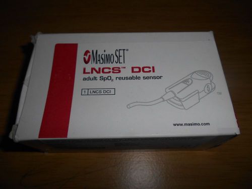 MASIMO SET LNCS DCI ADULT SPO2 REUSABLE SENSOR REF 2156 NEW IN BOX