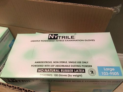 Nytrile Examination Gloves large