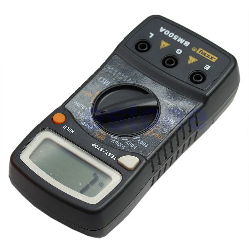 1000V BM500A 1999M Digital Insulation Resistance Megger Tester Meter Megohmmeter