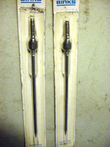 2 NOS Binks spray gun needles part no. 463A paint sprayer parts