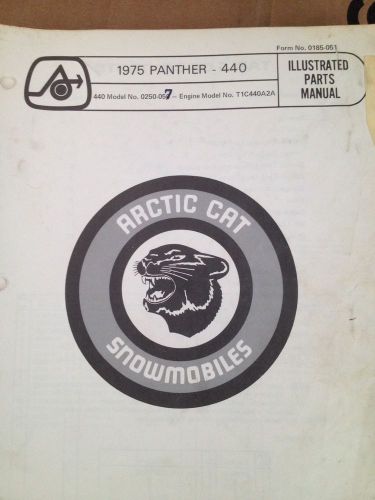 ARCTIC CAT 1975 PANTHER 440  PARTS MANUAL