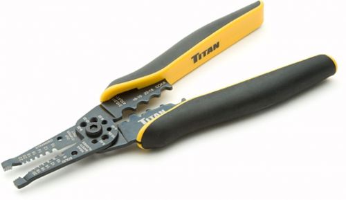 Titan tools new electrical wire strippers awg 8-20 and stranded 8ga - 22ga for sale