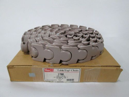 NEW REXNORD 1700 LF ACETAL TABLETOP CHAIN 10FT CONVEYOR 120X2-1/8IN BELT D281110