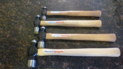 Blue Point 4 Piece Ball Peen Hammer Set, 8 oz to 24 oz, Nice