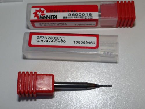 HANITA 0.8mm x 4 x 4.5 x 50 END MILL