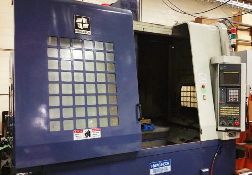 2000 hwacheon sirius-ul cnc vert mach center, w/fanuc 18i-mb, 12,000 rpm spdl for sale