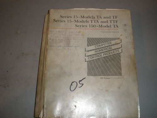 Fanuc 15TA Control Operations Manual