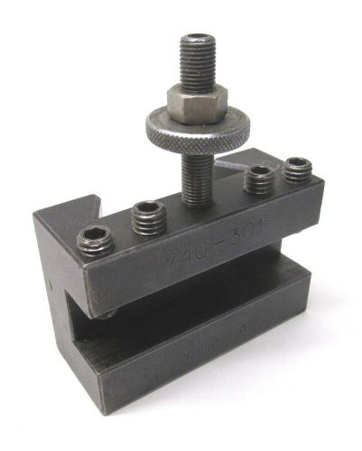 YUASA #740-301 QUICK CHANGE TURNING &amp; FACING TOOL HOLDER - FITS CXA POST