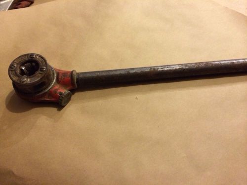 Ridgid o-r ratchet pipe threader, used with pipe handle &amp; 3/4 pipe thread die for sale