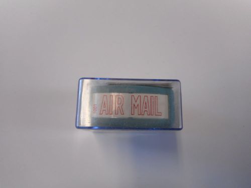 Xstamper 1001 Pre-Inked Stamp &#034;Air Mail&#034;, 1/2&#034;x1-5/8&#034; Impression, Red Ink