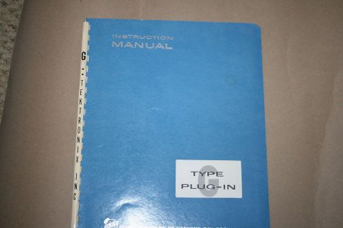 TEKTRONIX TYPE G PLUG-IN INSTRUCTION MANUAL WITH SCHEMATICS