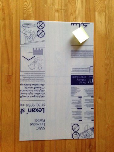 Lexan polycarbonate clear sheet.       .040&#034;x 16 x 25.625