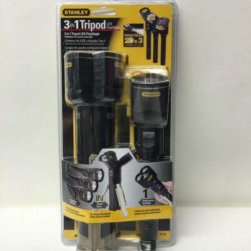 Stanley 3 in 1 Tripod LED Flashlight-(95-155)- Black