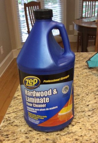 LOT OF 3 ZEP HARDWOOD &amp; LAMINATE FLOOR CLEANER- 128 OZ BOTTLES