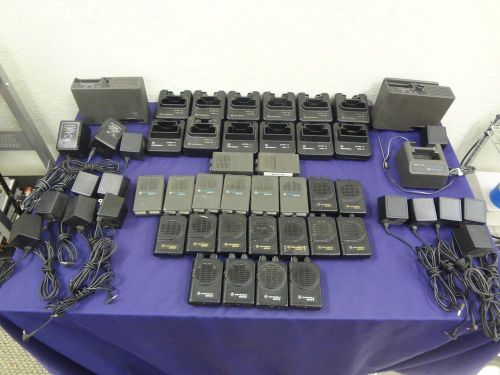 Lot of 21 Motorola Minitor 4 IV, III, II VHF Fire EMS Pagers Directors Chargers