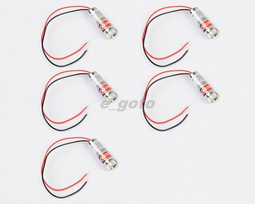 5pcs 650nm 5mW Red Laser Line Module Focus Adjustable Laser Head 5V good