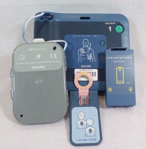 Phillips heartstart defibrillator - model frx aed case child key exc condition for sale