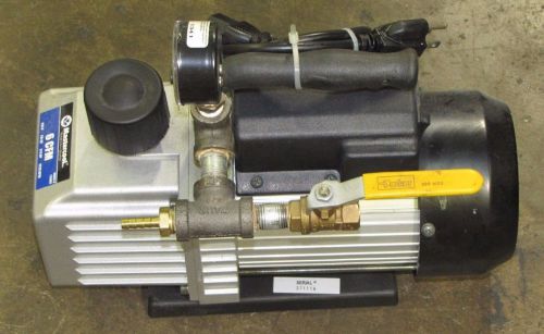 MASTERCOOL 90066-A 1 STAGE 6 CFM 110V 60 HZ 1/4 HP 1720 RPM 1/2&#034; NPT VACUUM PUMP