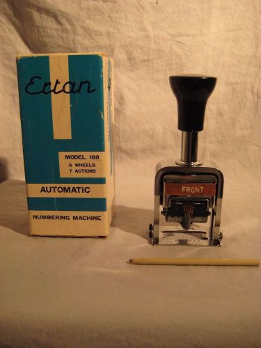 VINTAGE ERTAN AUTOMATIC NUMBERING MACHINE MODEL 188