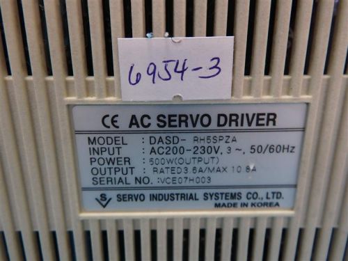 Servo Industrial System DASD-RH5SPZA AC Servo Driver