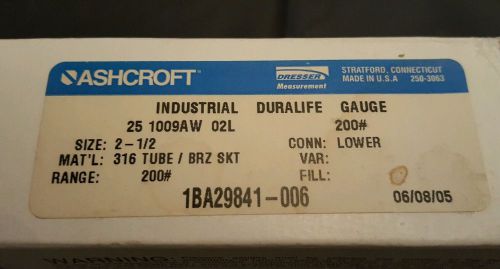 Ashcroft Gauge 1BA29841-006