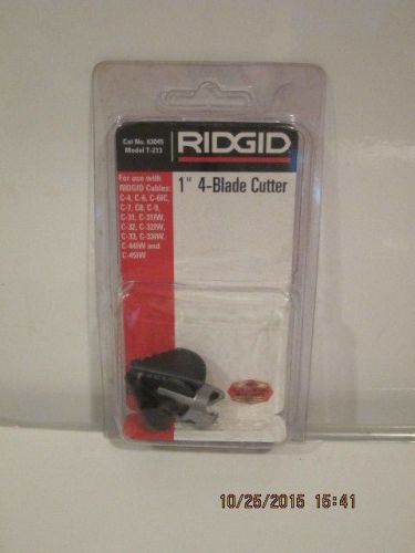 Ridgid 63045 T-213 4-Blade Cutter 1&#034;-FREE SHIPPING BRAND NEW SEALED PACKAGE!!!!