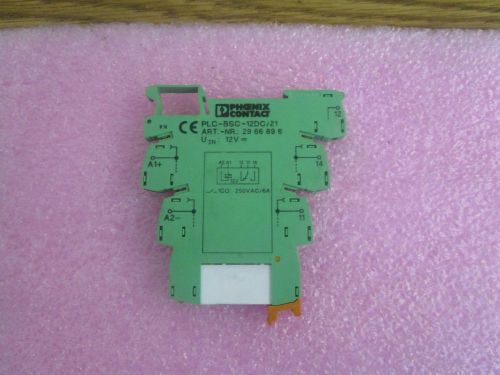 Phoenix Contact: PLC-BSC-12DC/21 Terminal Relay.  PN: 2966896. Good Used Stock&lt;