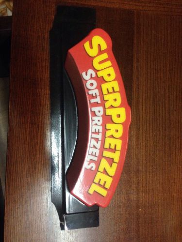 SuperPretzel Soft Pretzels Plastic Sign Replacement For Warming Vendor