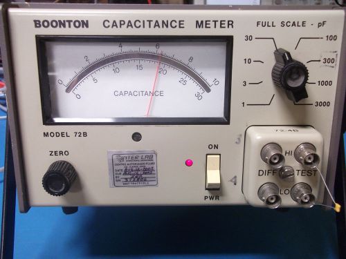 BOONTON 72B CAPACITANCE METER W/MANUAL ON CD