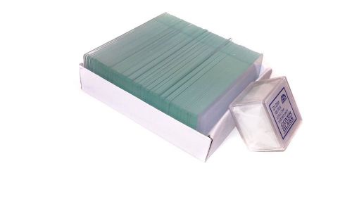 50 clear microscope slides &amp; 200 glass 22x22 cover slips