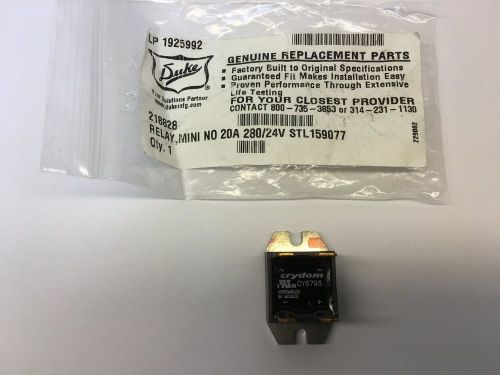 Duke 218828 Relay, Mini NO 20A 280/24V