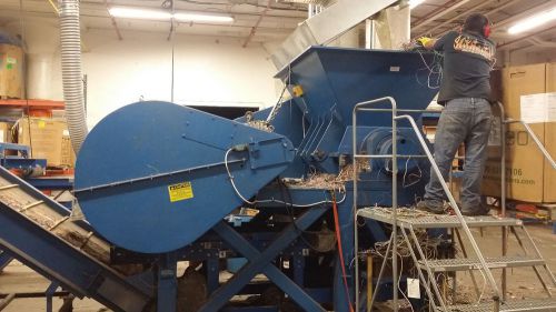 125hp single shaft shredder eldan rasper tire shredder wire pre-shredder 48&#034; for sale