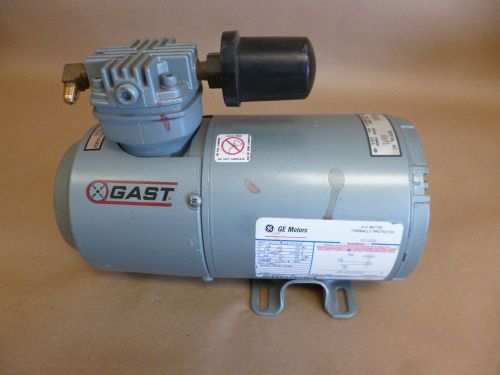 GAST 1HAB-77-M100X 1/6HP VACUUM PUMP COMPRESSOR 60HZ 115V 1PH 1725 RPM 2.5A 48Y