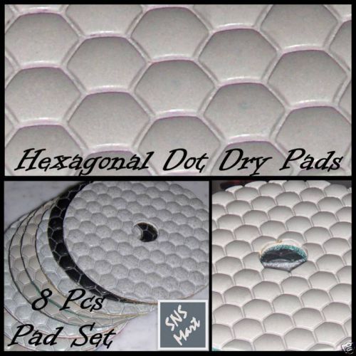 3&#034; premium dry diamond polishing pad granite marble set for sale