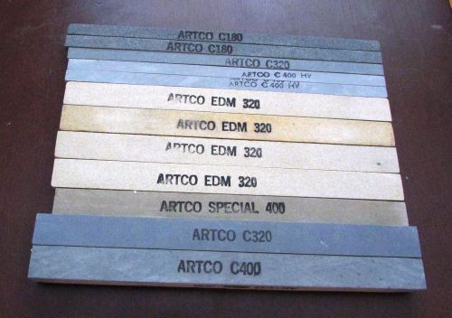 slip finishing machnist milling die maker gumsmith stones Lot 12pc asorted grits