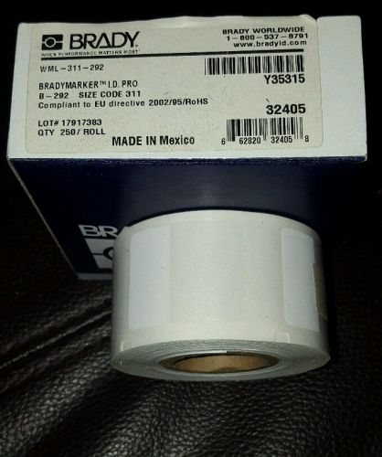 New Brady WML-311-292 Bradymarker Labels