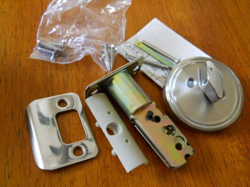 SET of 4 Orion Stainless Steel One Sided Deadbolt-Backset 2 3/8&#034; for Door 1 3/8&#034;