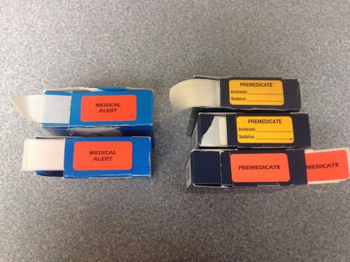 Colwell Patterson Alert Filing System Labels Medical/Dental-Premed &amp; Allergy