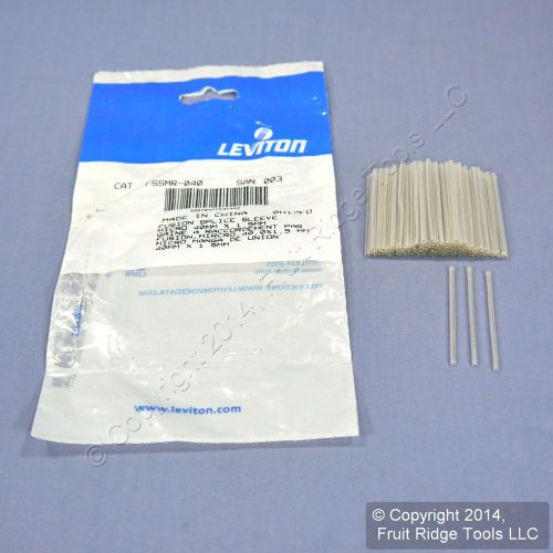 100 leviton fusion splice micro sleeves splitter/coupler 40mm x 1.5mm fssmr-40 for sale