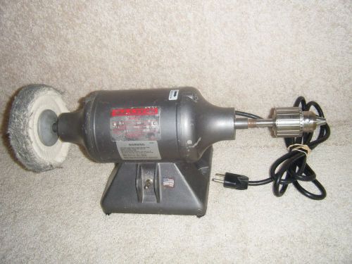 Baldor 114 Bench Grinder Buffer Polishing Lathe 1/4 HP Jacobs 33BA 1/2-20 Chuck