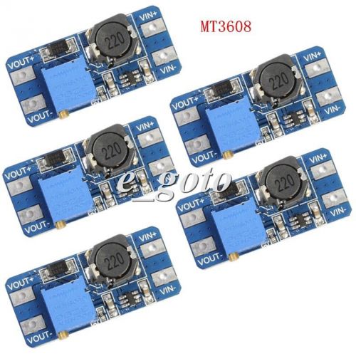 5PCS DC-DC MT3608 Step Up Power Module Booster Power Module for Arduino